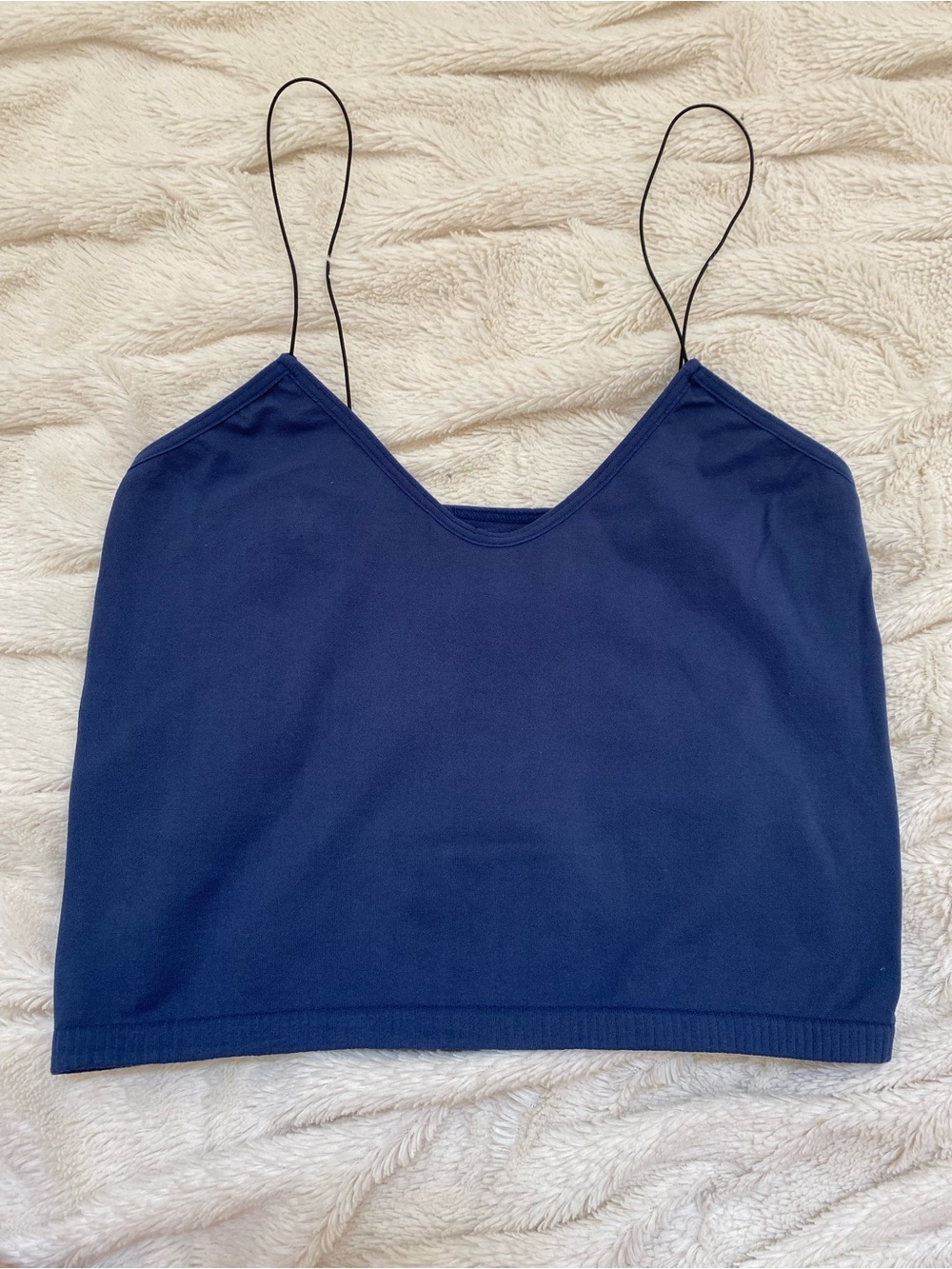 Intimately Free People thin strap cami top blue Sz XS/S